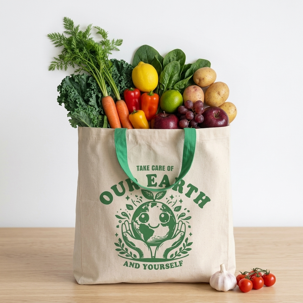 Grocery Shopping Tote Bag